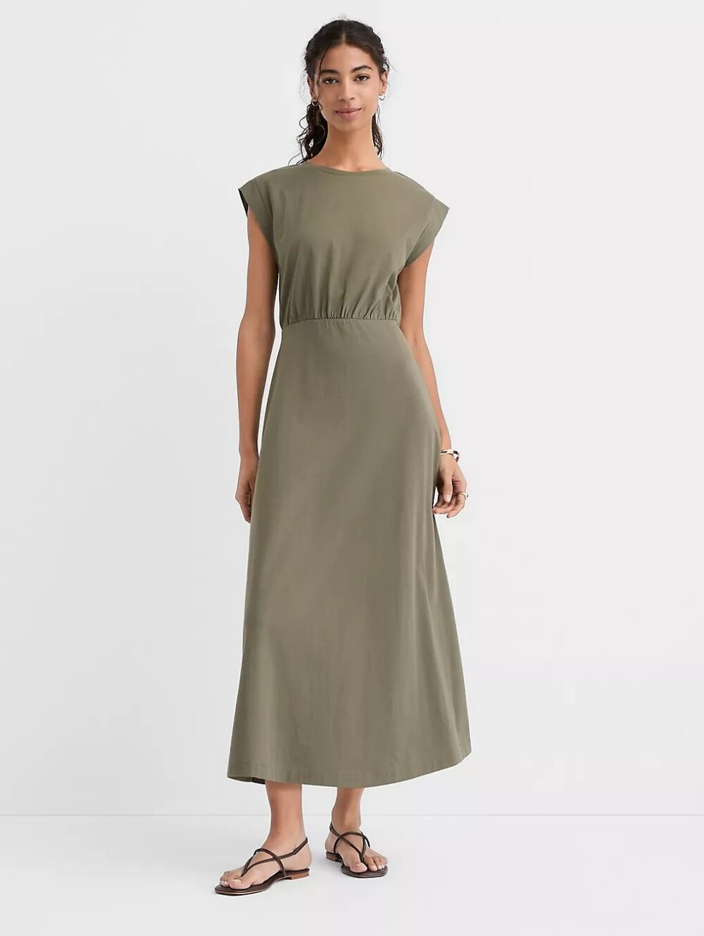 NWT LOFT Wedge Tee Midi Dress